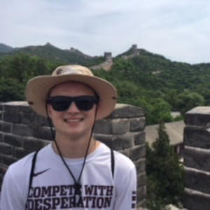 Person stands on the Great Wall of China